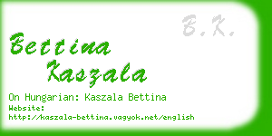 bettina kaszala business card